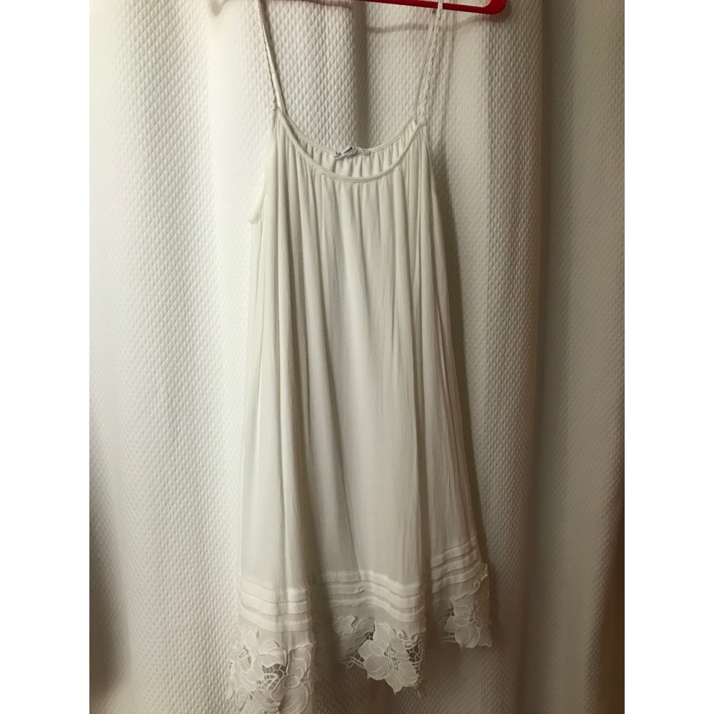 White dress with lace detail